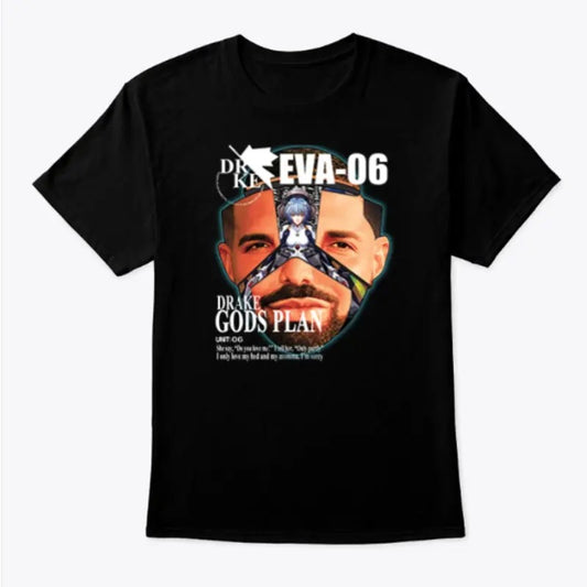 Drake Evangelion Shirt Drake Eva 06 Drake Gods Plan, Gift for him, Gift for her, UNISEX Tshirt