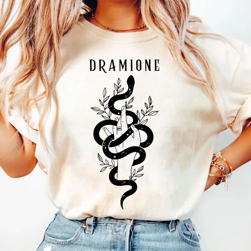 Dramione Manacled Shirt, Wizard School Vintage Tee, Fanfiction Booktok Bookish Merch, Dark Academia Clothing Gift For Readers Tee
