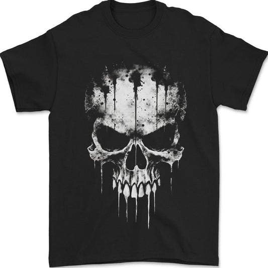 Dripping With Evil Skull Goth Gothic Heavy Metal Mens T-Shirt Cotton Made in USA