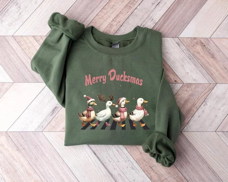 Ducks Christmas Shirt, Duckmas Merry Christmas Sweatshirt, Funny Ducks Christmas Sweater, Duck Lover Shirt, Merry Ducksmas Holiday, Duck Tee
