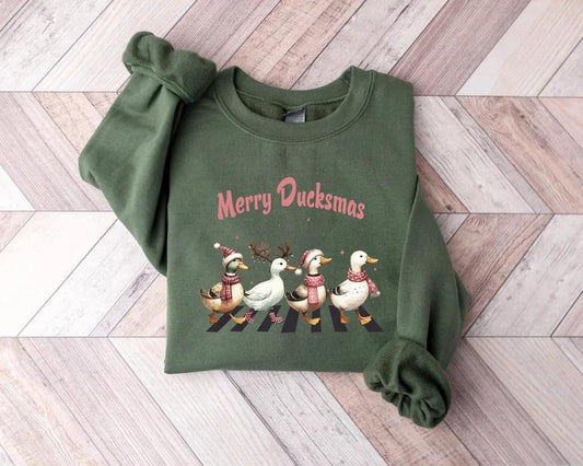 Ducks Christmas Shirt, Duckmas Merry Christmas Sweatshirt, Funny Ducks Christmas Sweater, Duck Lover Shirt, Merry Ducksmas Holiday, Duck Tee