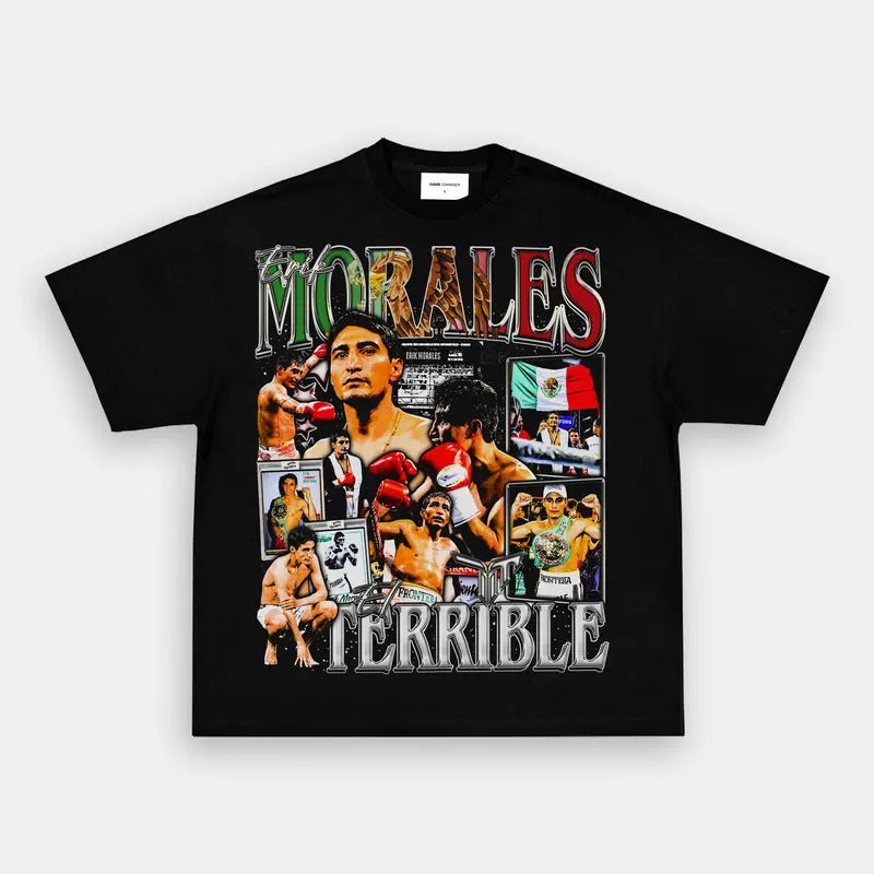 ERIK MORALES TEE Boxing T-shirt, Boxer Tee, Sports Shirt, Athletic Tee, Fitness Gift, Workout T-shirt Crewneck Clothing Cotton Menswear