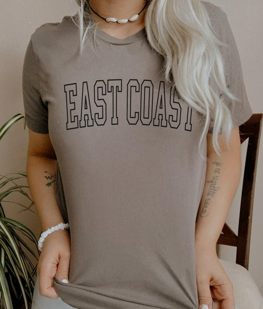 East Coast T-Shirt Hometown Local Tshirt North Carolina Tee Florida Local Shirt Soft Print Tee New York T-Shirt Sublimation Print Tshirt Top Womenswear Comfortable Underwear