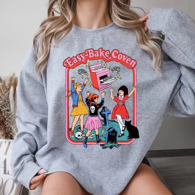 Easy Bake Coven Halloween Sweatshirt, Retro Vintage 90s Halloween Shirt, Halloween Movie Shirt, Halloween Sweatshirt, Halloween 90s