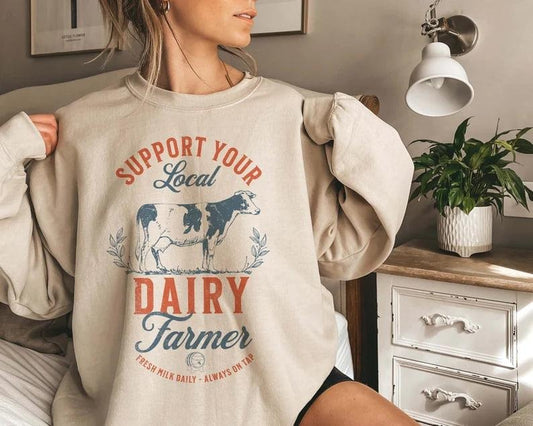 Eat Local Breastfeeding Sweatshirt Breastmilk Sweater Moms Milk Crewneck Moms Boobery Jumper Baby Shower Gift for New Mom for nursing