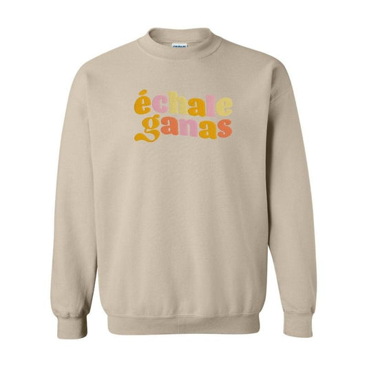 Echale Ganas Embroidered Crewneck Sweatshirt