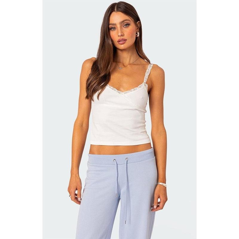 Edikted Women's Amilia Lace Trim Tank Topstyle{n002}2