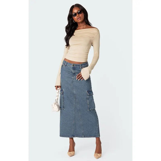 Edikted Women's Dana Gathered Top