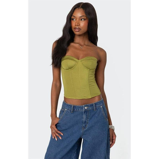 Edikted Women's Duna Shiny Corset