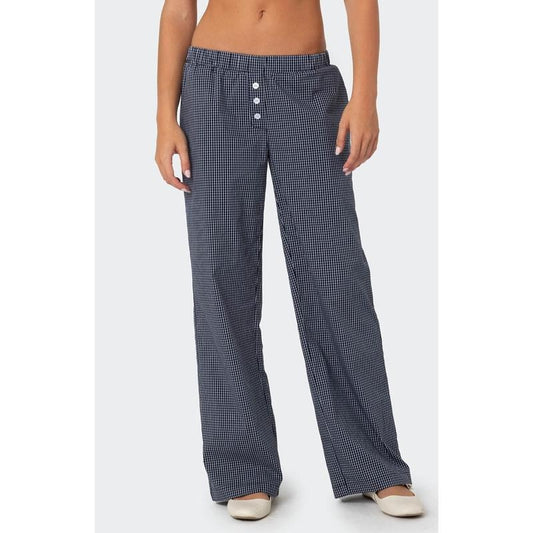 Edikted Women's Ellery Checkered Pants