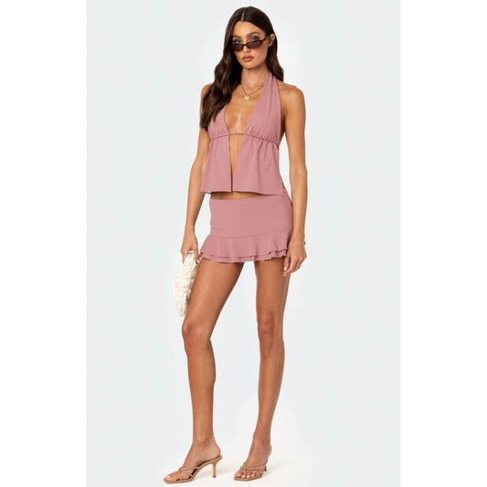 Edikted Women's Kobi Ruffled Mini Skort - Multicolor