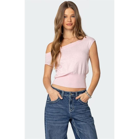 Edikted Women's Michaela Off Shoulder Knit Top