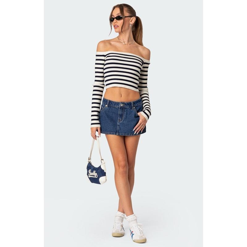 Edikted Women's Miranda Off Shoulder Knit Top