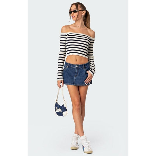 Edikted Women's Miranda Off Shoulder Knit Top
