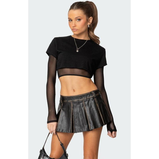 Edikted Women's Rella Layered Long Sleeve T-Shirt