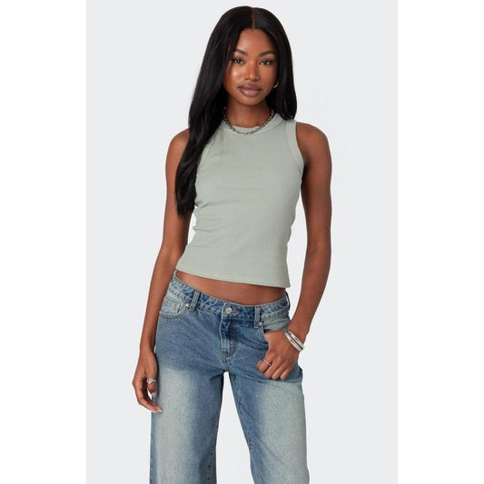 Edikted Women's Standard Ribbed Tank Top