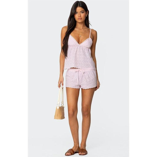 Edikted Women's Talula Eyelet Shorts