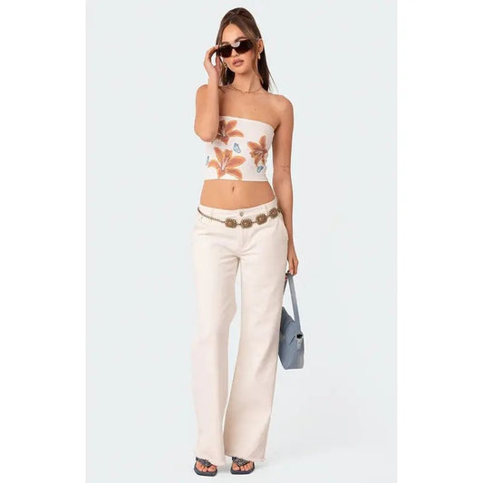 Edikted Women's Tigerlily Tube Topstyle{n002}2