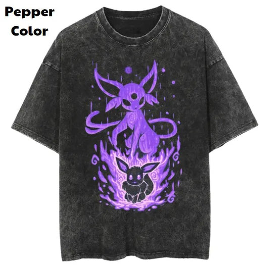 Eevee Psychic Vintage Tee, Espeon T-Shirt, Pokemon Graphic Tees, Pokemon Shirt, Unisex Anime Shirt, Menswear Womenswear Streetwear