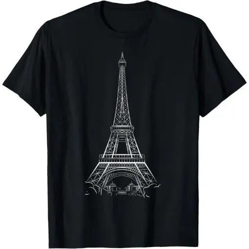 Eiffel Tower T-shirt T-Shirt Made in USA
