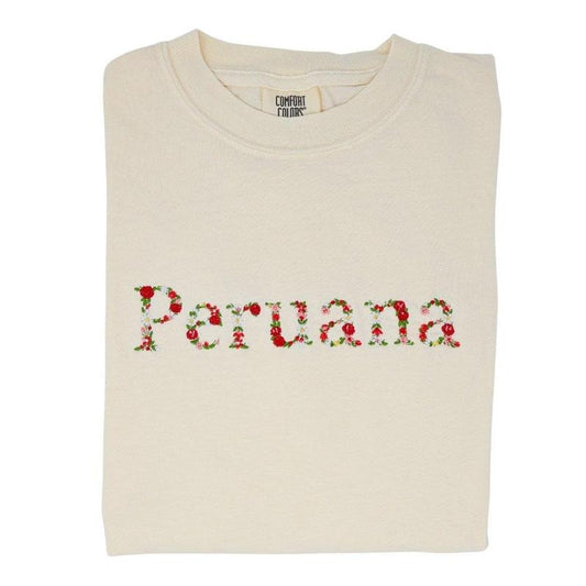 Embroidered "Peruana" T-Shirt - A Blend of Comfort and Cultural Pride