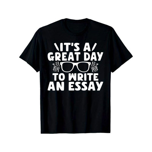 English Teacher Print, Men's Cotton T-shirt, Funny Graphic Tee Men's Outdoor Clothes, Men's Clothing, Back To School Casual Short Sleeve Crew Neck T-shirt made in usa