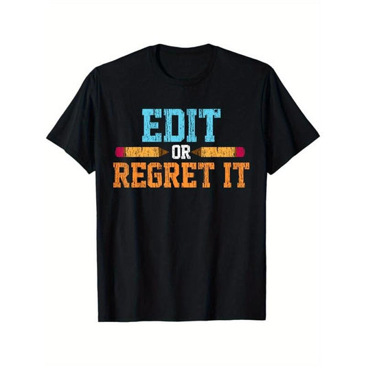 English Teacher Print, Men's Cotton T-shirt, Funny Graphic Tee Men's Outdoor Clothes, Men's Clothing, Back To School Casual Short Sleeve Crew Neck T-shirt made in usastyle{n002}11