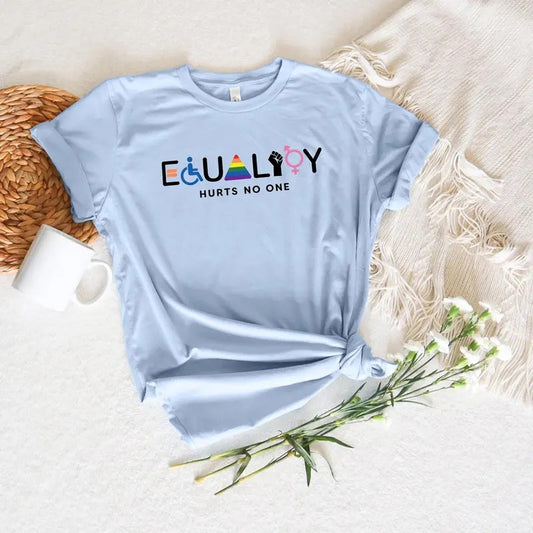 Equality Hurts No One Shirt, Black Lives Matter, Equal Rights, Pride Shirt, LGBT Shirt, Social Justice,Human Rights, Anti Racism, Gay Pride