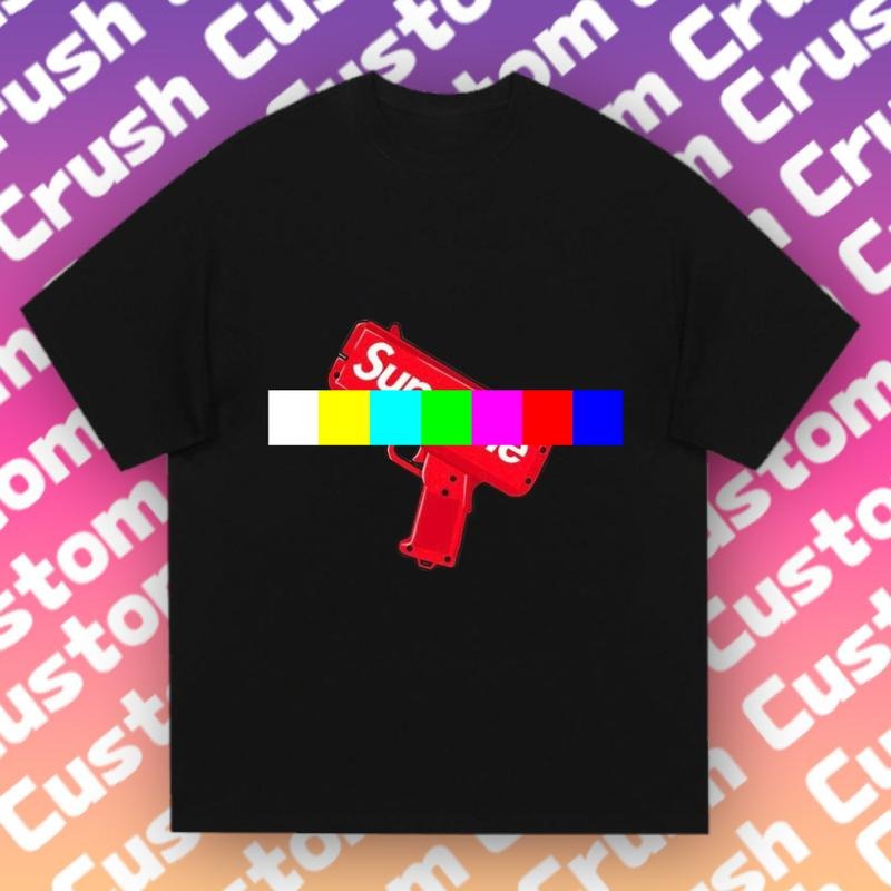 Trendy Must-Have Tee | Red Toy Gun Graphic  | Streetwear/Date Night/Everyday Look