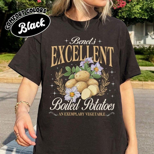 Excellent Boiled Potatoes Comfort Colors Shirt, Pride and Prejudice Fan T Shirt, Funny Jane Austen Tee, Gift For Book Lovers