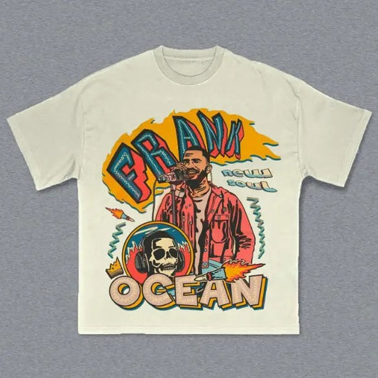 F.Ocean Skeleton T-Shirt, Blond Graphic Tee, Music Rap Tee, Hip Hop, R&B, Y2k, Unisex T-Shirt, Gift For Men Women Menswear Top Streetwear