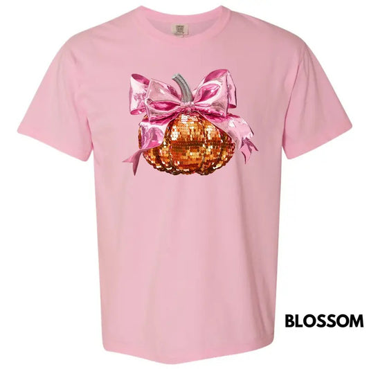 FAKE Sequin Pumpkin Comfort Colors T-Shirt 'NLB'