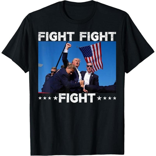 FIGHT FIGHT FIGHT Trump 2024 Vote Trump T-Shirt made in usa