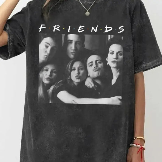 FRIENDS T-SHIRT, VINTAGE Movies T-Shirt, Funny Graphic Tees, Vintage Men's Top - Cotton, Polyester