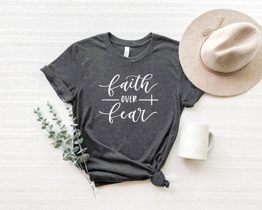 Faith Over Fear Shirt,Christian Shirts,Faith Shirt,Religious  sweater