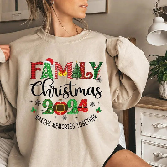 Family Christmas 2024 Sweatshirt, Christmas Crew Sweatshirt, Family Christmas Shirt, Christmas Group, Christmas Matching Family Shirts