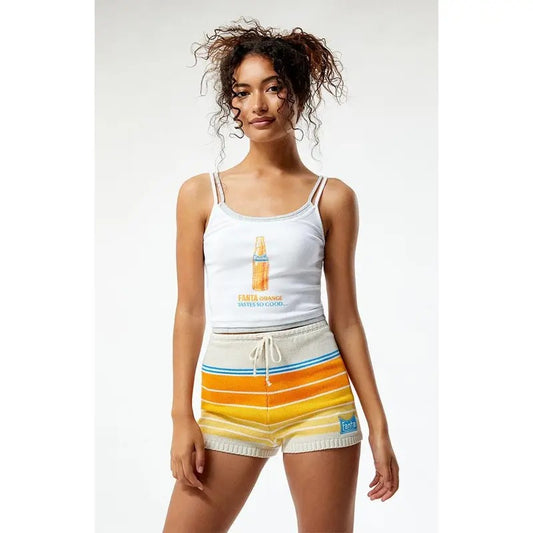 Fanta Women's x PacSun Stripe Knit Shorts