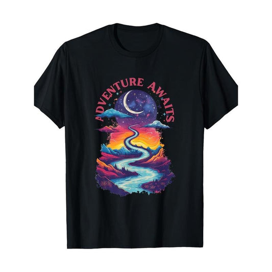 Fantastic Landscape Adventure Waiting Men's T-shirt -100% cotton Made in USA