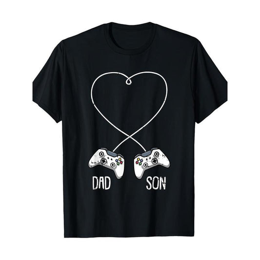 Father-son game Cool video game controller matches players 100% cotton T-shirt Made in USA