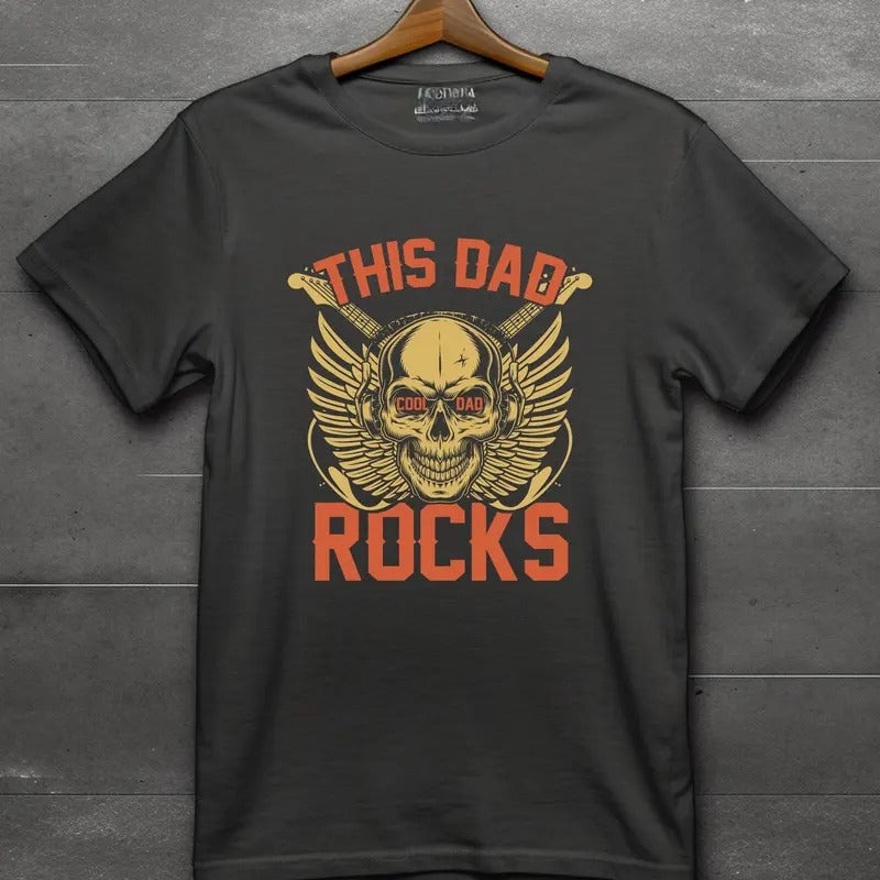 Fathers Day Tshirt This Dad Cool Dad Rocks Skull Skeleton Design Shirt Skull Skeleton Designed Gift For Dad  sweater and hoodie