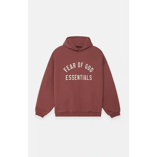 Fear of God ESSENTIALS Men's Crimson Fleece Hoodie