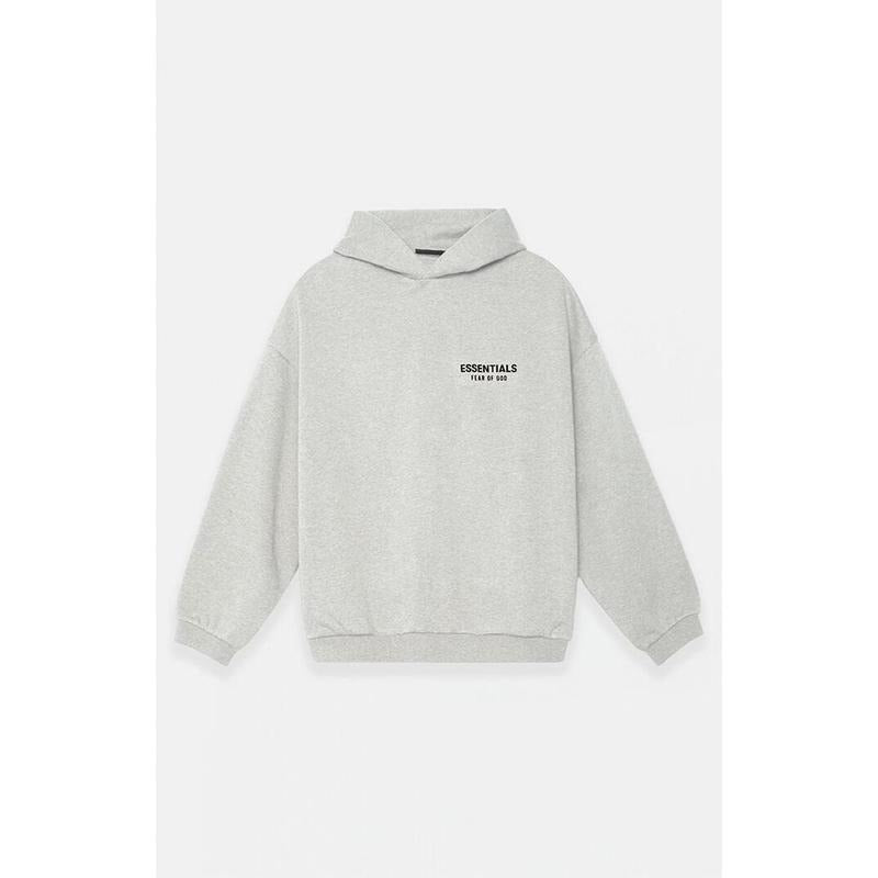 Fear of God ESSENTIALS Men's Light Heather Grey Fleece Hoodie