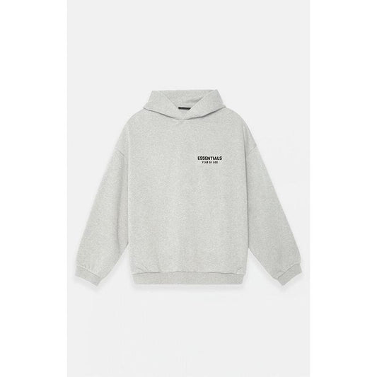 Fear of God ESSENTIALS Men's Light Heather Grey Fleece Hoodie