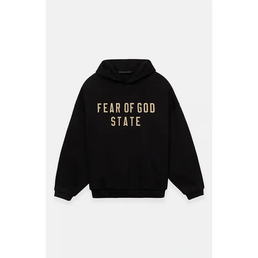 Fear of God Essentials Men's Black Fleece Hoodiestyle{n002}2