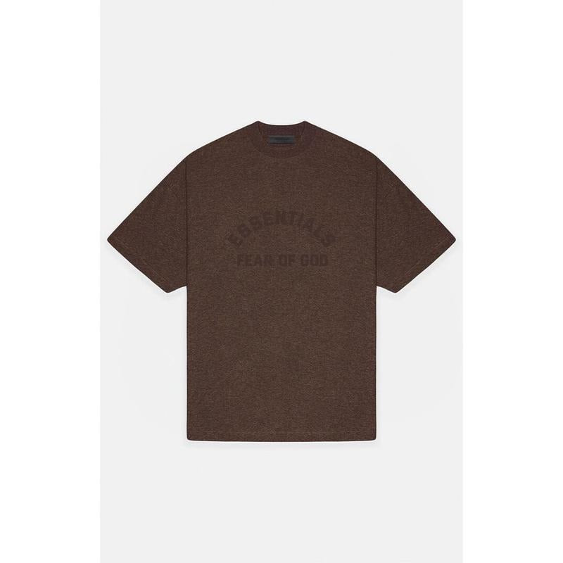 Fear of God Essentials Men's Heather Wood Heavy T-Shirt