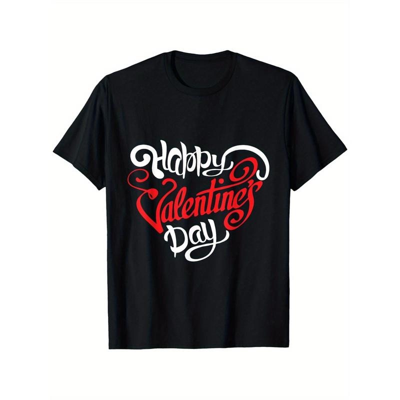 Festive Fun, Valentine's Day Sweetheart T-Shirt - Soft Cotton, Casual Short Sleeve, Crew Neck for Men & Women - Perfect Gift for Couples made in usa