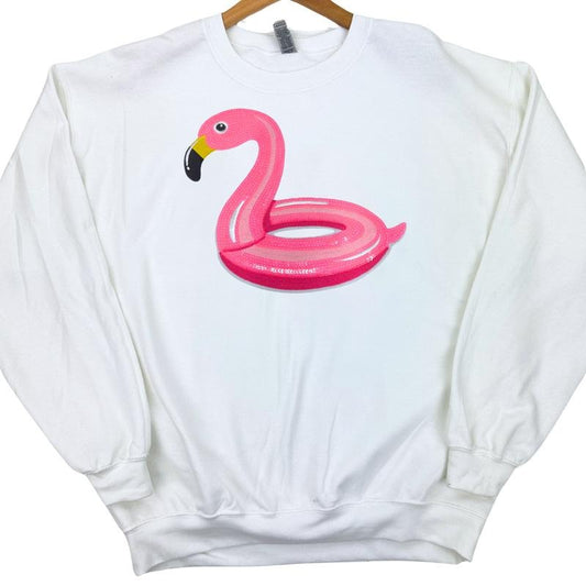 Flamingo Floaty Patch Sweatshirt
