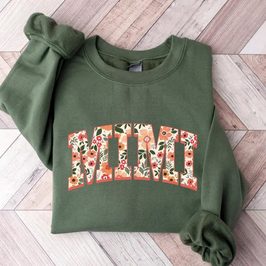 Floral Mimi Sweatshirt, Cute Nana Sweatshirt, Mother's Day Gift, Mommy Shirt, New Mom Gift, Gift for Mother, Mimi Shirt
