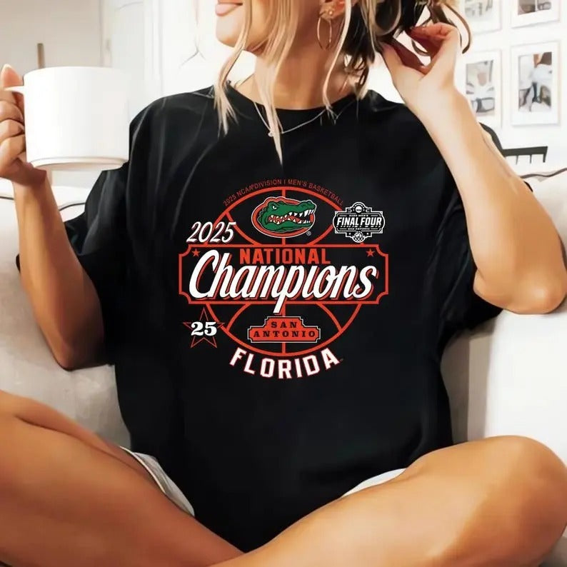 Florida Gators Basketball Final Four 2025 Shirt, Florida Basketball Championship Shirt, College Men's Basketball March Game Day Graphic Cotton Top