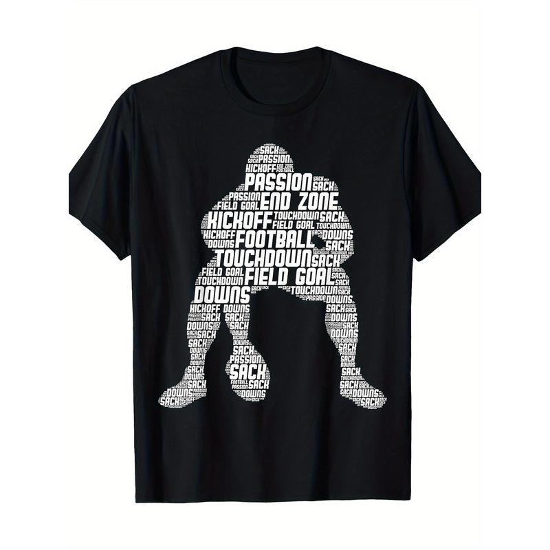 Football Lineman American Football Men T-Shirt-100%cotton-220 made in usa